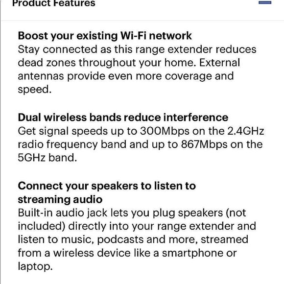 NWT! Linksys-AC1200, Dual Band WiFi Range Extendor. 2000 Square feet! - Picture 2 of 13